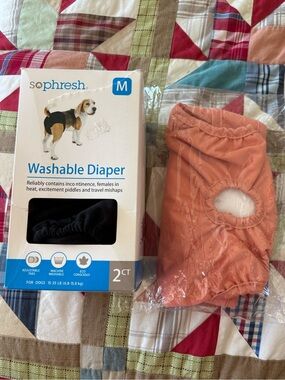 Set of 3 Medium Washable Diapers For Female Dogs